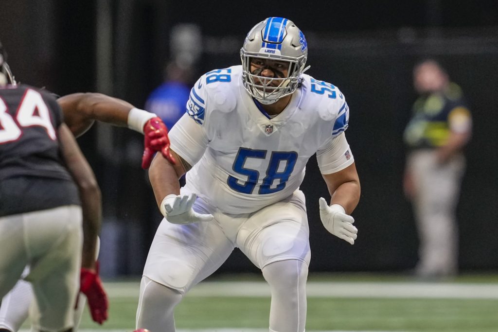 Detroit Lions defensive tackle John Penisini (91) prior to an NFL football  game against the Arizona Cardinals, Sunday, Sept. 27, 2020, in Glendale,  Ariz. (AP Photo/Rick Scuteri Stock Photo - Alamy