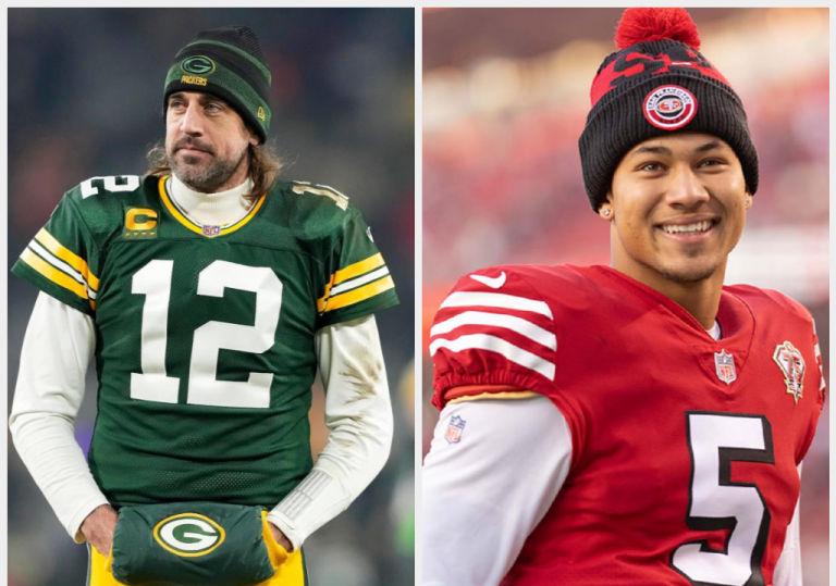 Aaron Rodgers Trey Lance