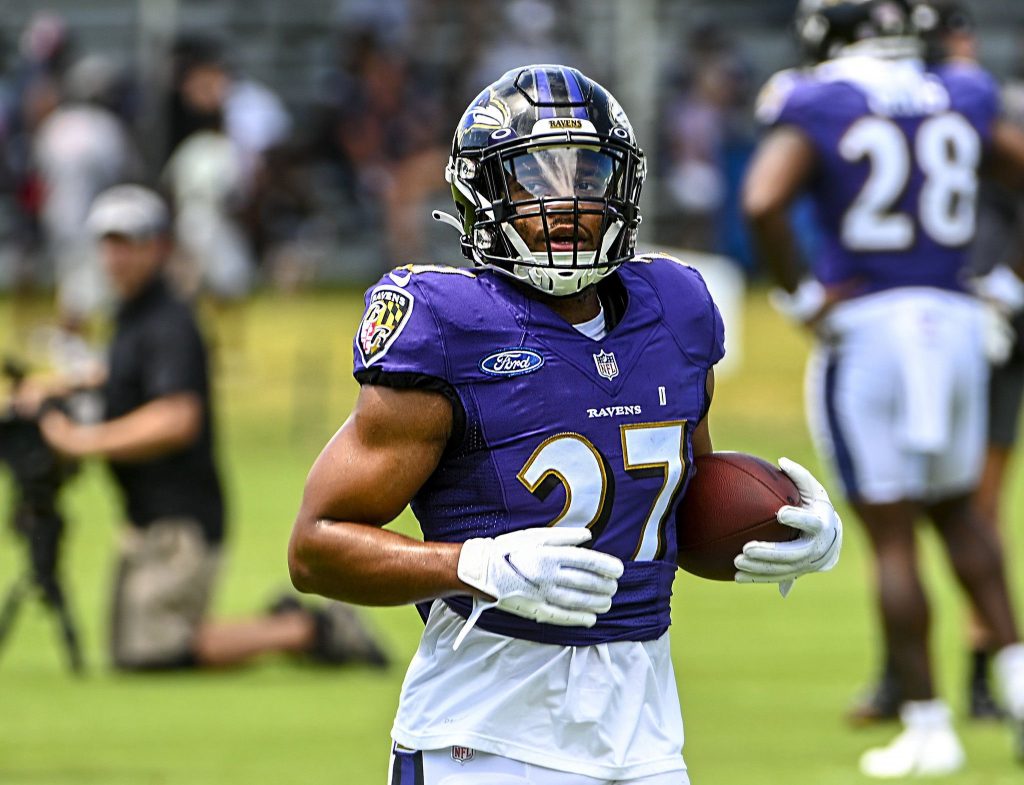 Baltimore Ravens’ JK Dobbins RB NFL Fantasy Data & Stats Speculations