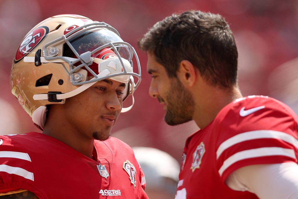 Trey Lance Jimmy Garoppolo San Francisco 49ers