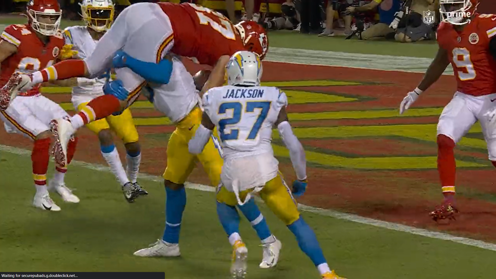 Derwin James' Brutal Tackle Of Travis Kelce Conjured 'Spinebuster' Vibes