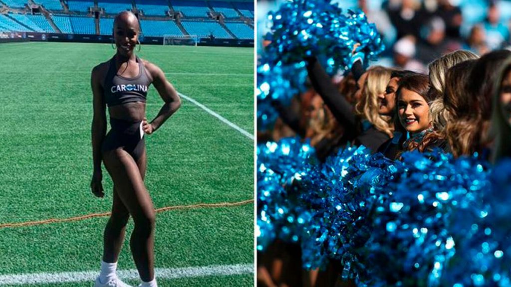 Transgender Carolina Panthers Cheerleader Justine Lindsay receives huge