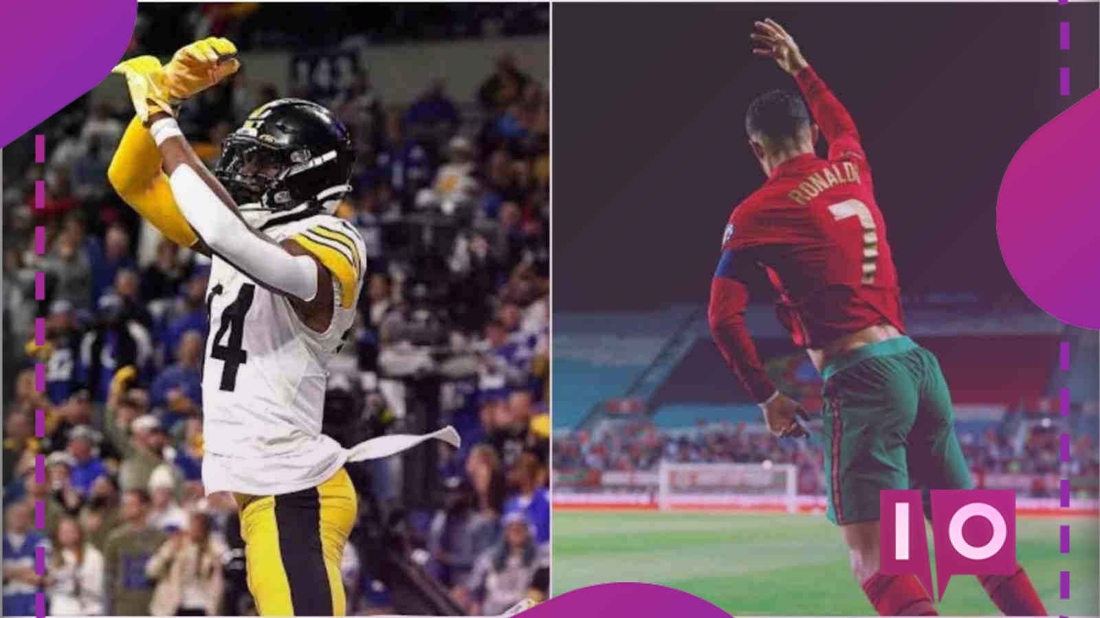 George Pickens celebrates like Cristiano Ronaldo in Steelers win vs. Colts