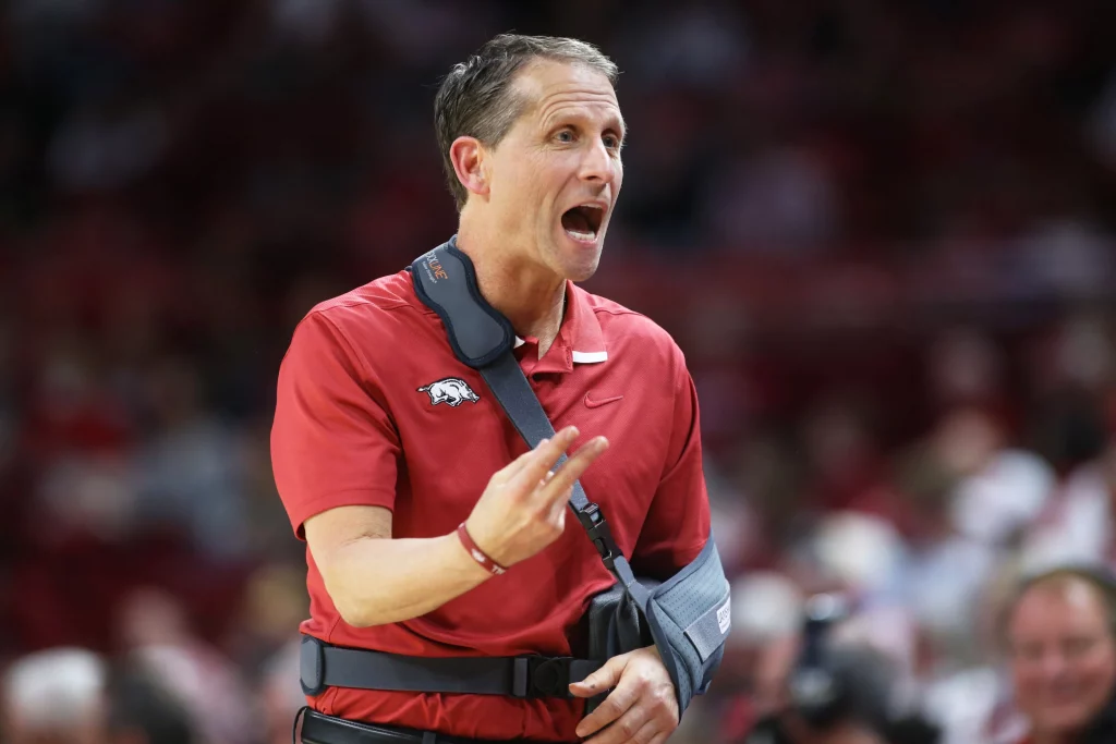 Arkansas’ Coach Eric Musselman Let His Anger Out On The San Diego State ...