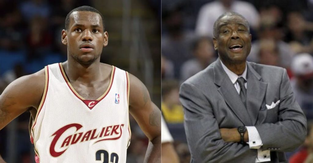 LeBron James and Paul Silas