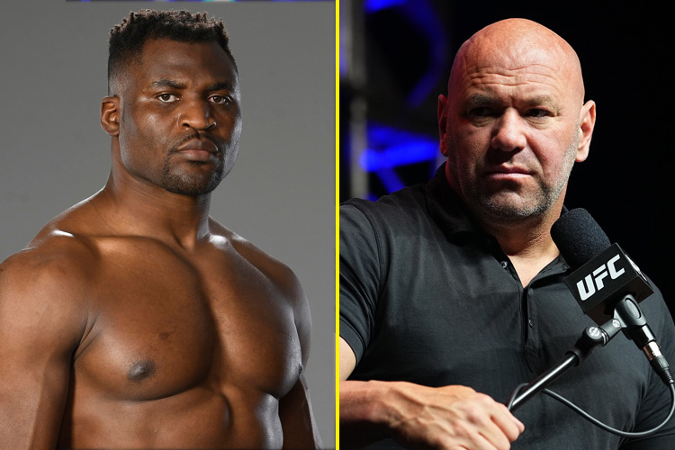 Francis Ngannou and Dana White