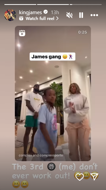 LeBron James Hilariously Interrupts Savannah And Zhuri's TikTok Dance ...