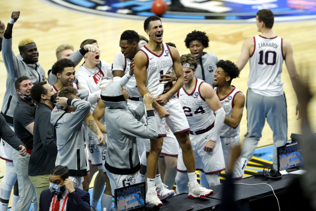 Gonzaga Bulldogs guard Jalen Suggs (1)