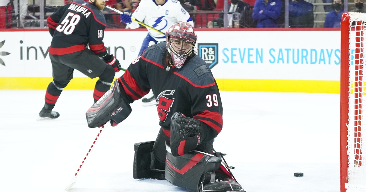 Goalie Andrei Vasilevskiy Powers Lightning Past Hurricanes to Go Up