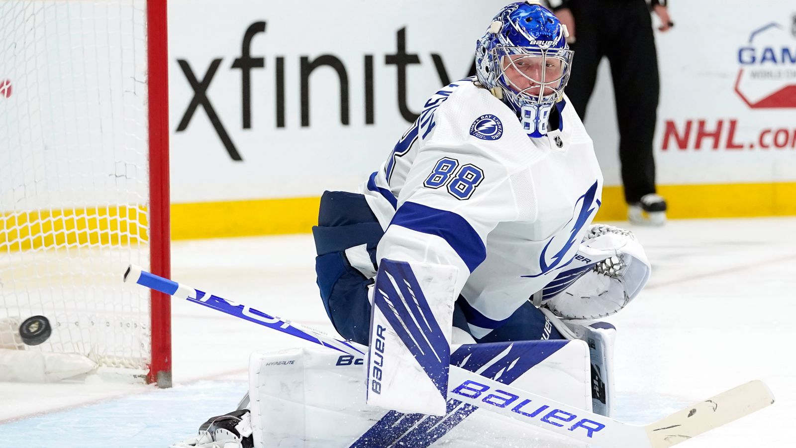 Goalie Andrei Vasilevskiy Powers Lightning Past Hurricanes to Go Up