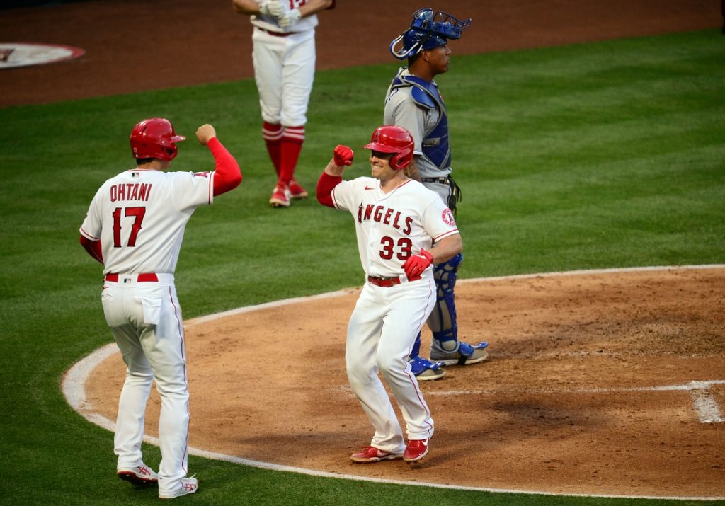 Angels Belt Five Homers