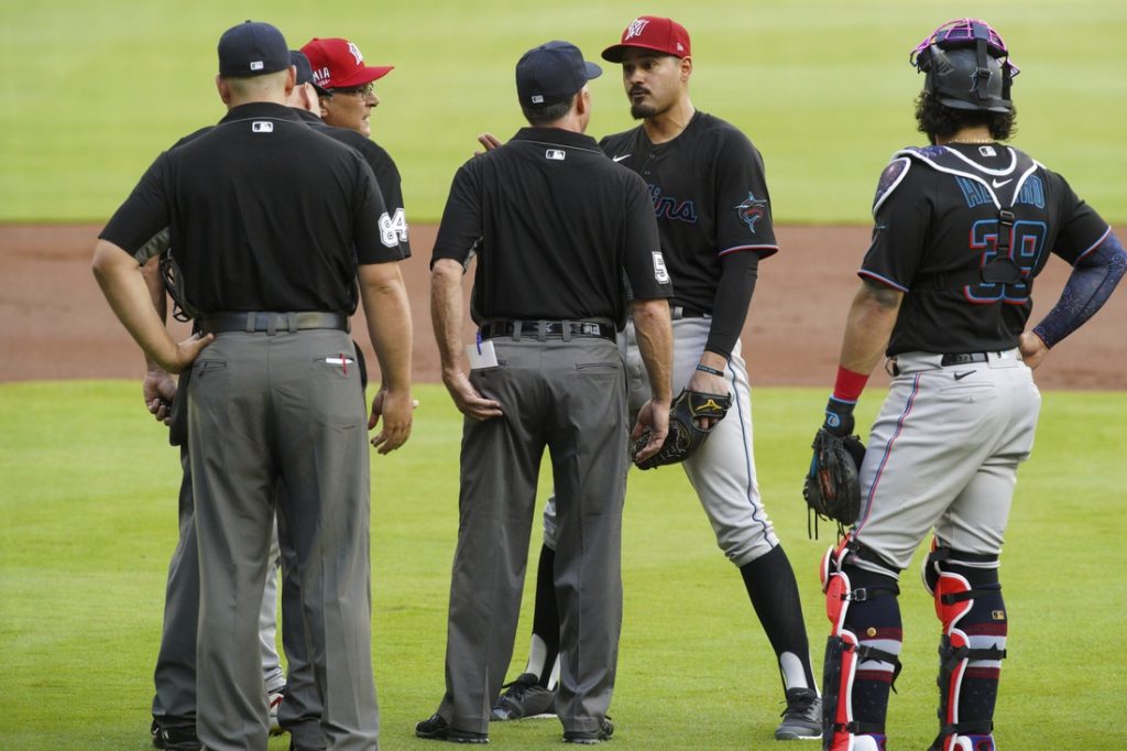 MLB Roundup HBP Leads Braves to 10 Win Over Marlins