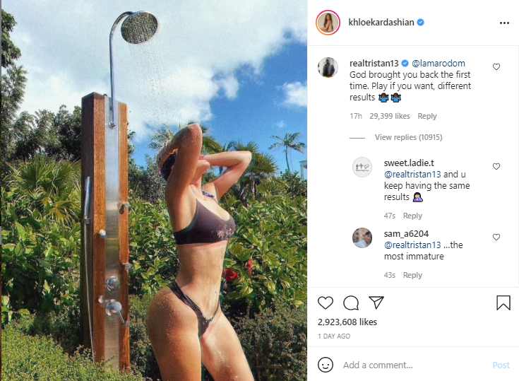 Tristan Thompson Comment